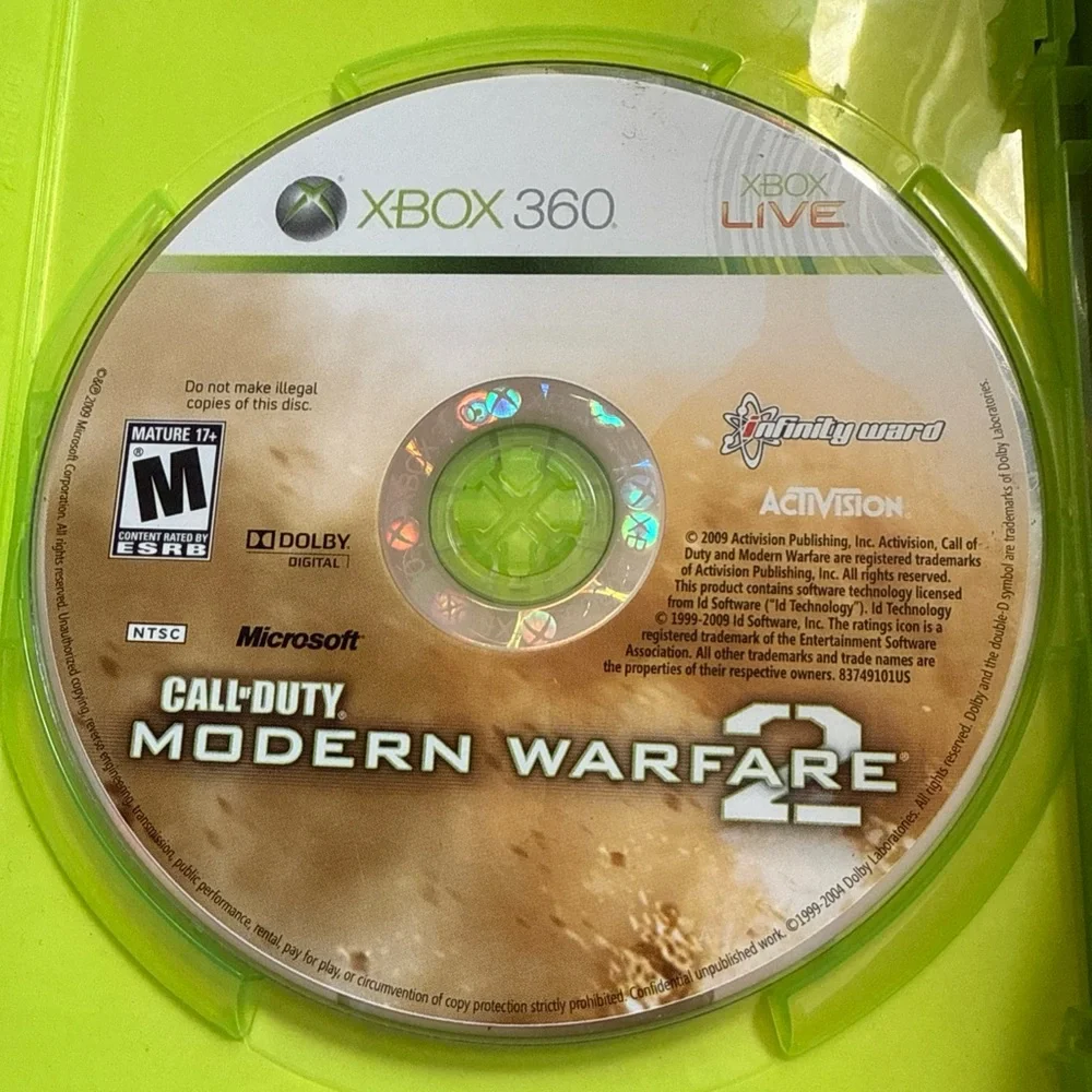 CASE and MANUAL ONLY for Call of Duty: Modern Warfare 2, (Microsoft Xbox 360)